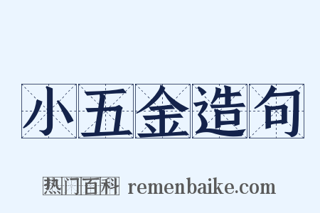 小五金造句是什么意思的图片